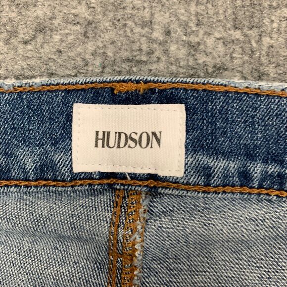 Hudson Jeans Womens 29 Blue Denim Button Fly Blair Super Skinny Cotton Blend - Picture 4 of 13